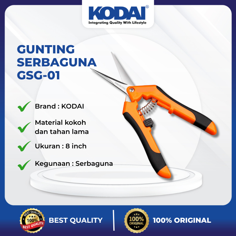 KODAI Gunting Serbaguna / Gunting Seng / Gunting Taman / Gunting Pipa / Gunting Kodok Original