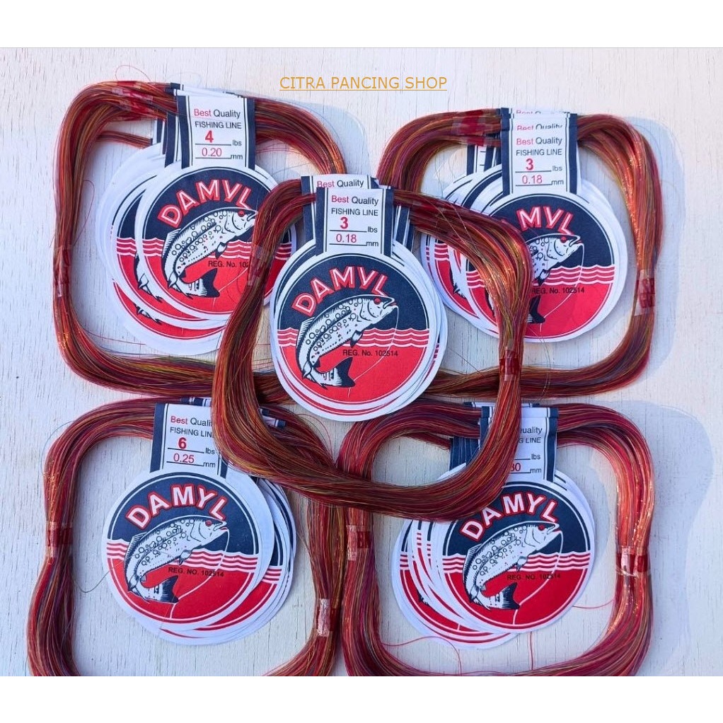 Senar Pancing - Senar GoldenFish / Senar Damyl Warna Mambo / Ukuran 2-6Lbs