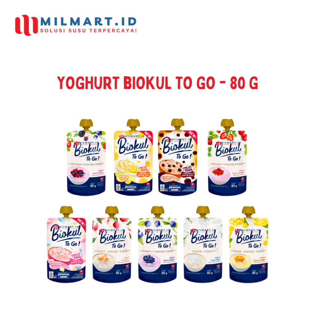 

BIOKUL TO GO YOGURT 80 G BIOKUL YUZU MIXBERRY MANGO BLUEBERY YOGURT WITH NATA DE COCO DIAMOND