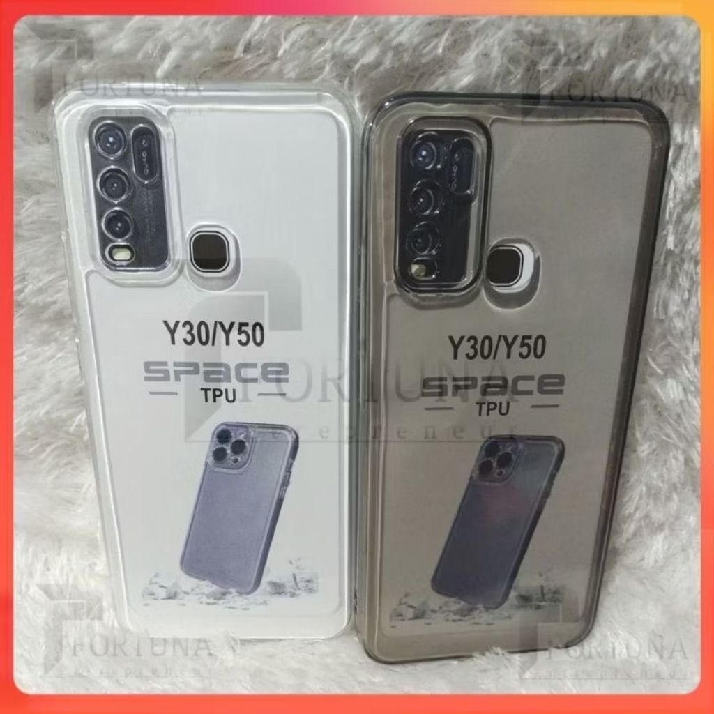 [ FORTUNA ] SoftCase Casing VIVO Y30/Y30i/Y50/Y50i/1938 Silikon Case Bening Transparan