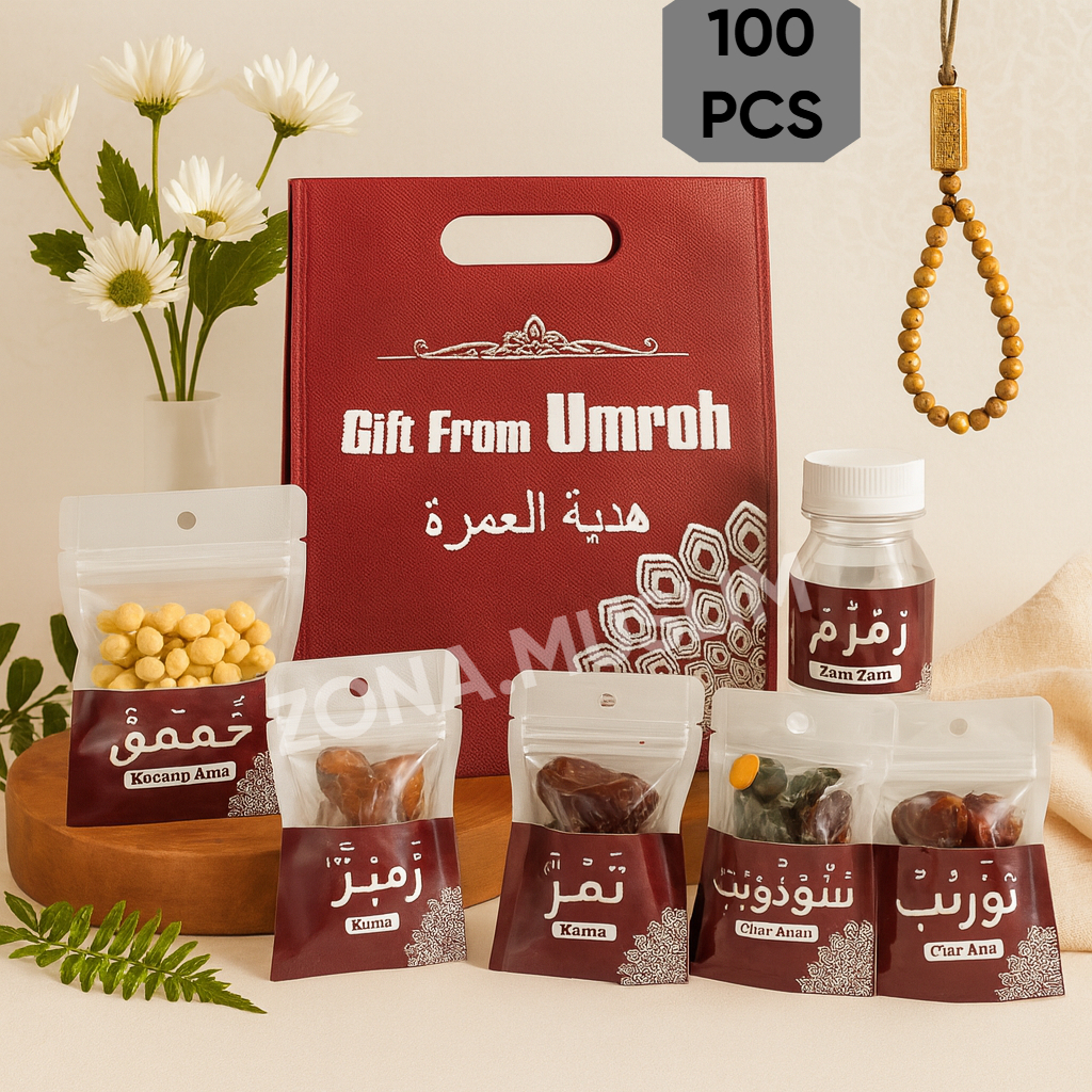 

Paket Oleh-Oleh Haji & Umroh 100PCS | Paket Goodie Bag Merah A-H / Oleh-Oleh Haji Dan Umroh