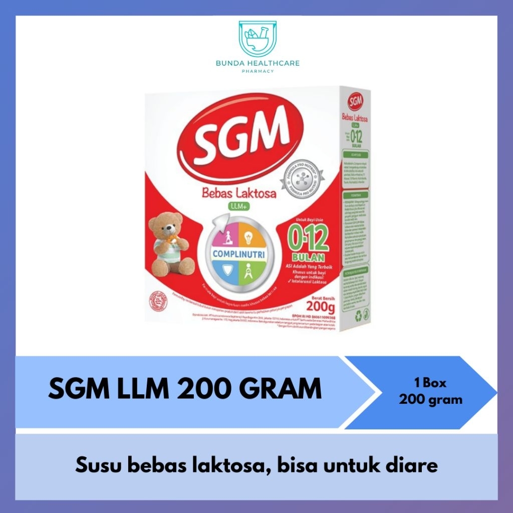 SGM LLM 200 Gram | Susu bebas laktosa bisa untuk diare
