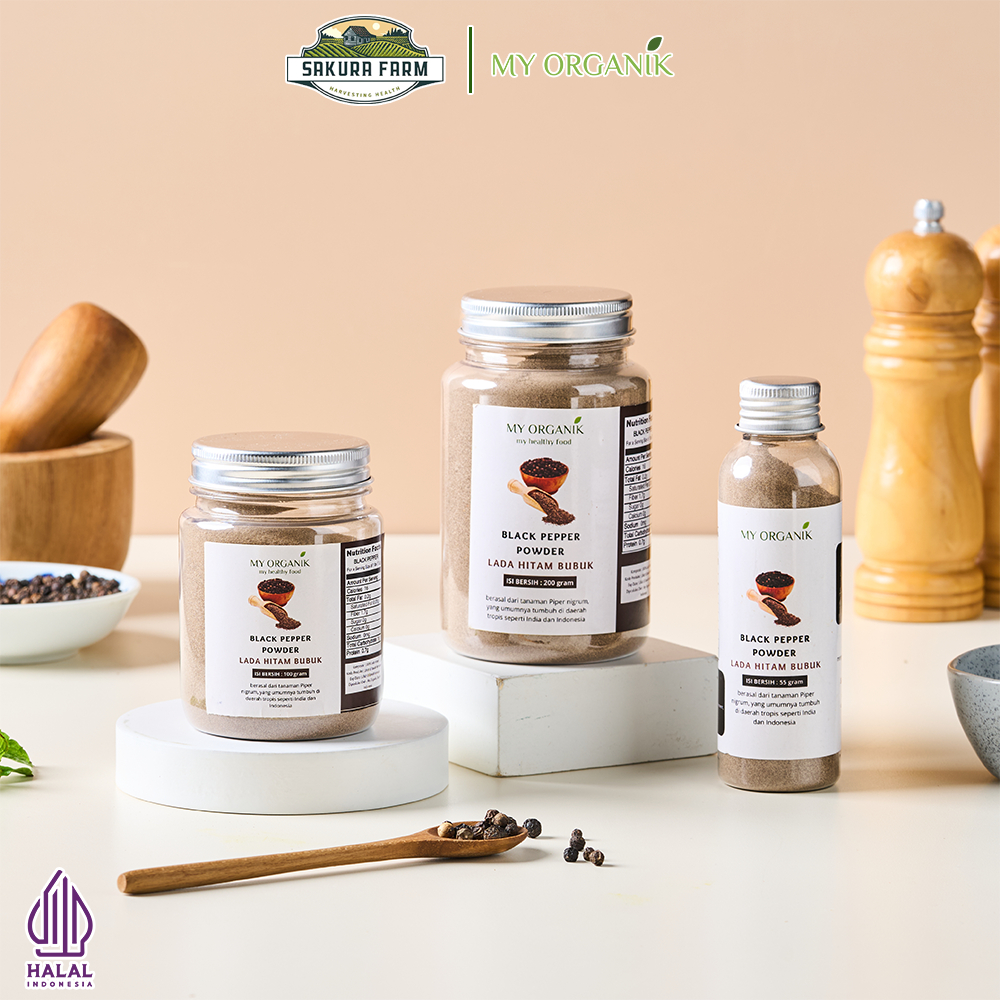 

My Organik Lada Hitam Kasar / Crush Black Pepper Crushed Premium Quality 55gr 100gr 200gr