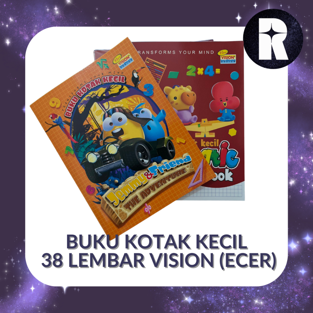 

Buku Tulis KOTAK KECIL 38 lembar VISION [PER-PCS]