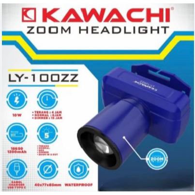 KAWACHI PROBEST SENTER KEPALA LED 100 WATT 100WATT BATERAI LEPAS WATERPROOF HEAD LAMP LED CAS JUMBO