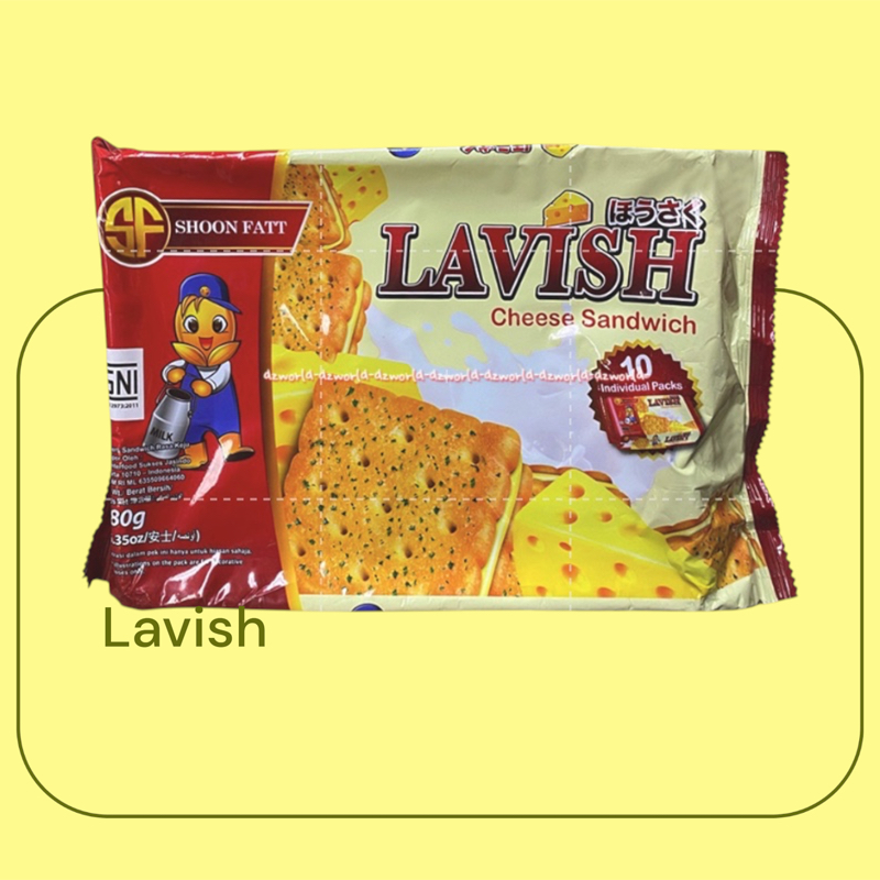 

Lavish Cheese Sandwich 180gr Krekers Sand Wich Rasa Keju Roti Sendwich Chees Lavis Biskuit Shoot Fatt Chess