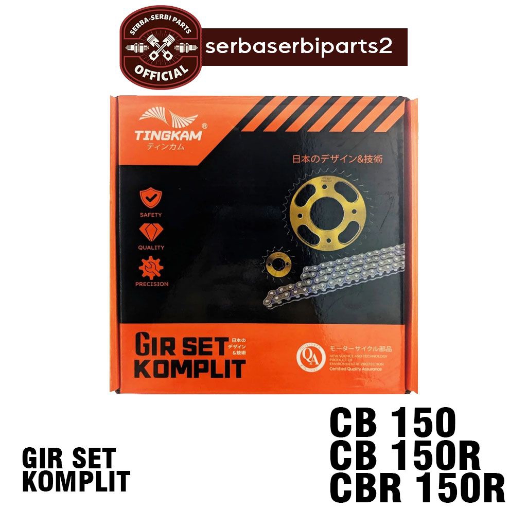 rantai girset gear set komplit CB150 / CB150R / CBR150R motor