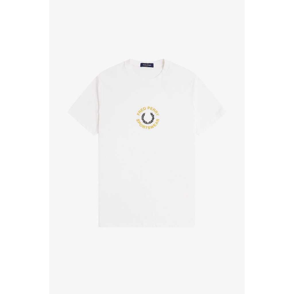 TSHIRT FRED PERRY GRAPHIC WHITE ORIGINAL AUTHENTIC