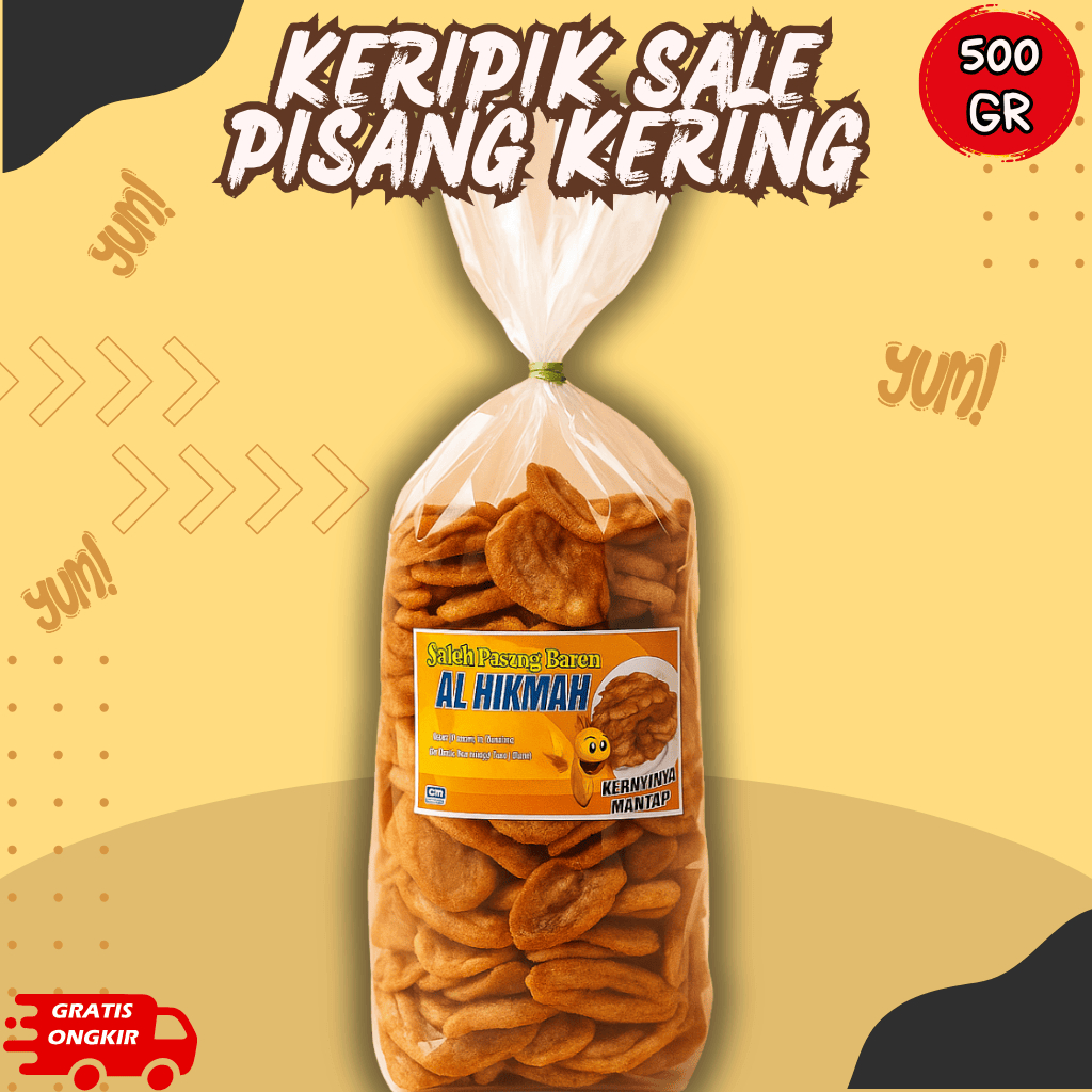 

Sale Pisang Manis Cemilan Buah Kering Khas Cilacap 500 gr