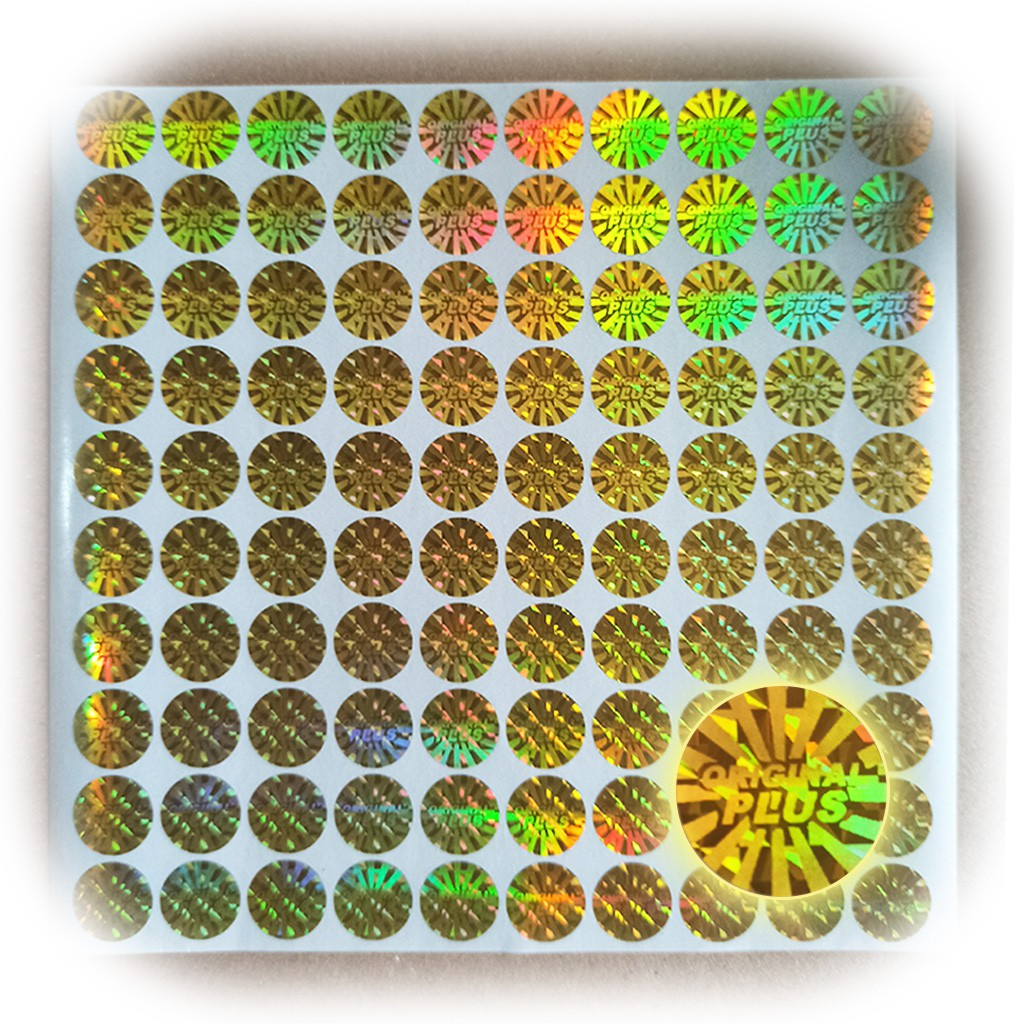 

Stiker Hologram Gold_orginal Plus