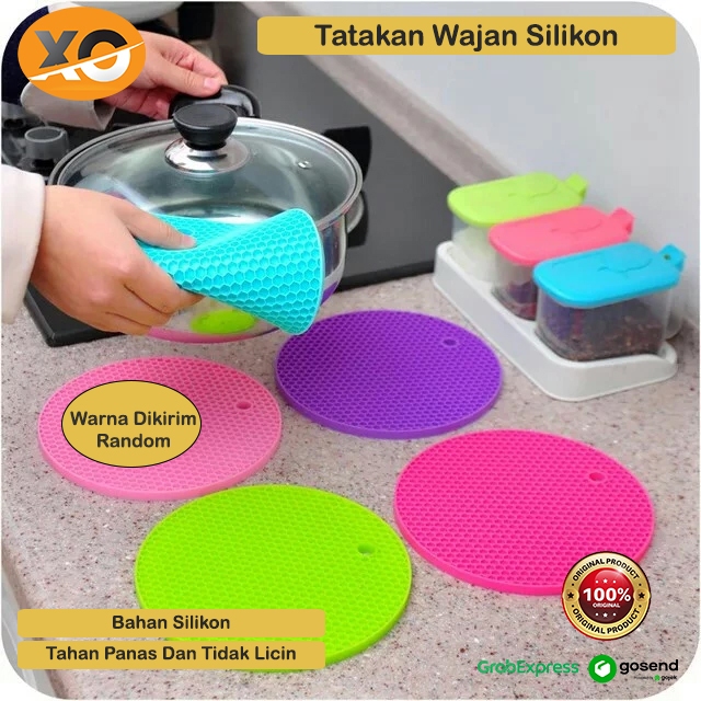 

Tatakan Wajan Silikon Alas Anti Slip Panci Piring Gelas Desain Bulat Tahan Panas Tatakan Serbaguna Bahan Berkualitas Mudah Dicuci