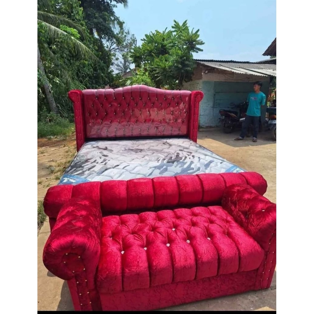 divan set sofa tanpa kasur