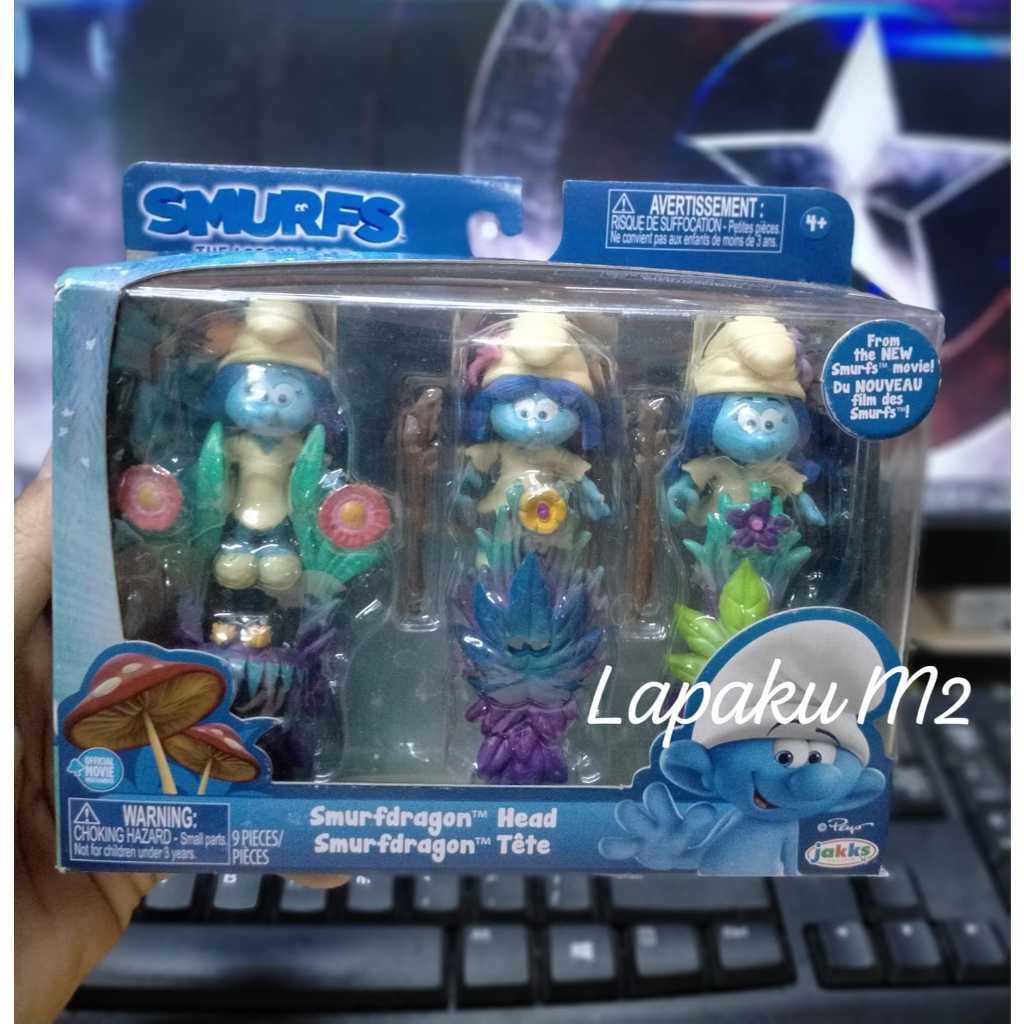 Action Figure Smurfs The lost village isi 3pcs