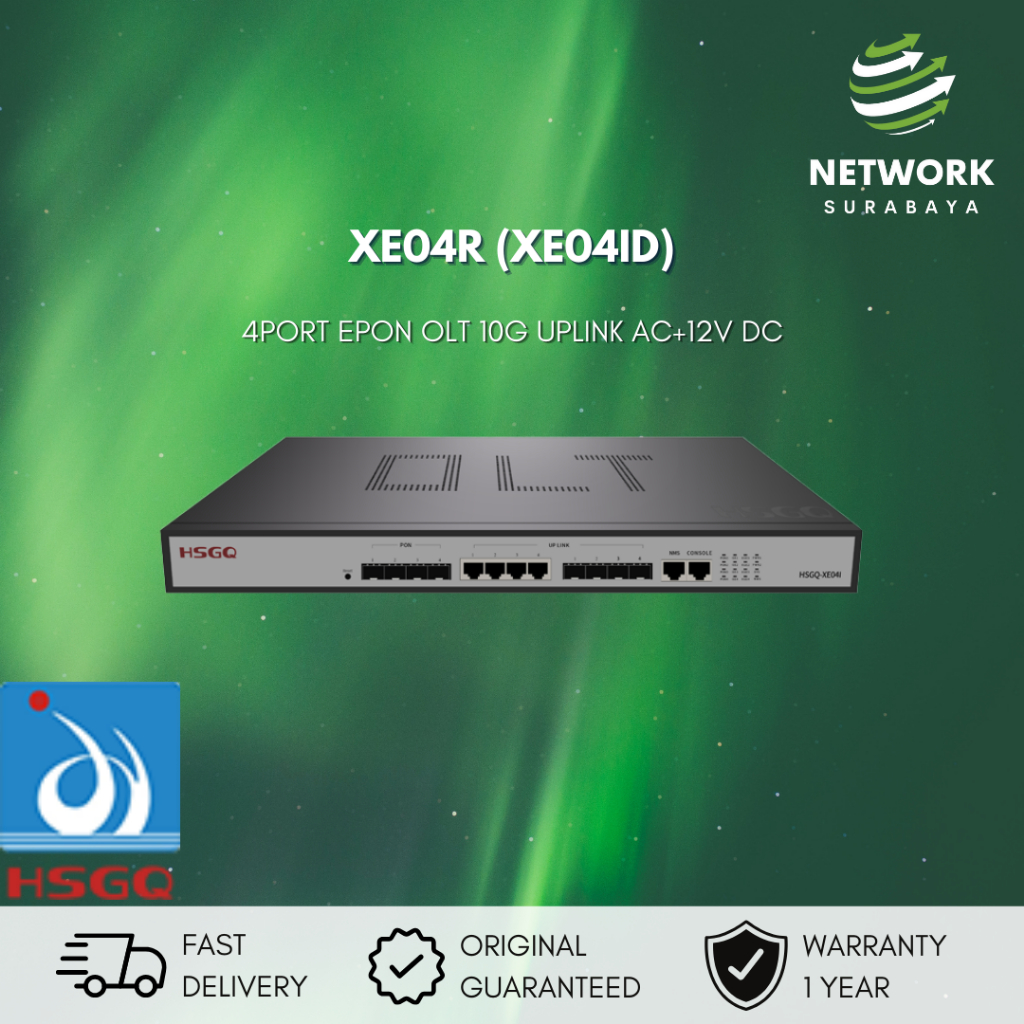HSGQ XE04ID / XE04 ID 4 PORT EPON SFP SLOTS 4*10G SFP+ UPLINK SLOT, XE04ID tipe pengganti XE04R HSGQ