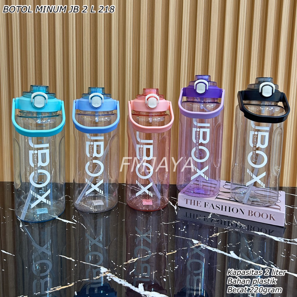 BOTOL MINUM JB 2 LITER 218 || BOTOL AIR MINUM PLASTIK || BOTOL MINUM SPORT BPA FREE