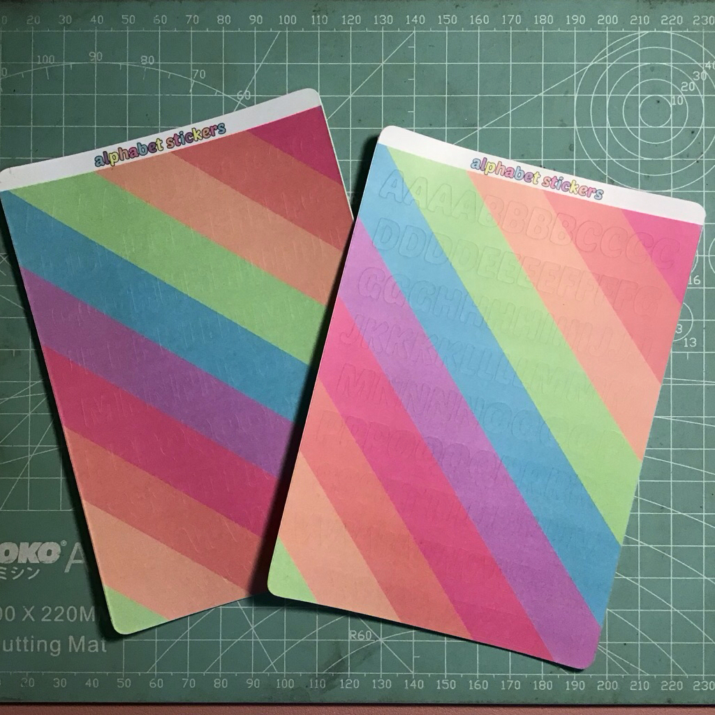 

ALPHABET DECO STICKER aesthetic sticker for polcos, notes, and bullet journal.