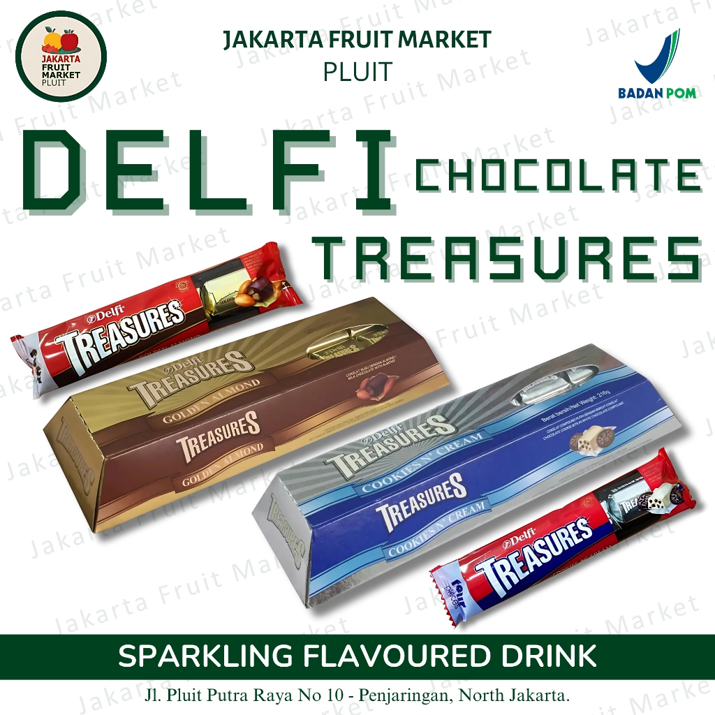 

Coklat Delfi Chocolate TReasures - Gold Almond/Cookies N' Cream