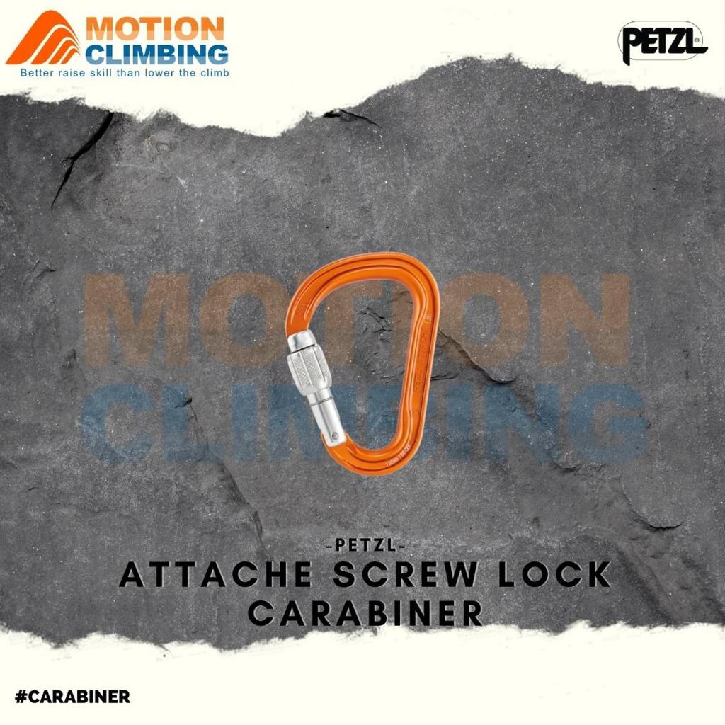 Petzl Attache Screw Lock Climbing Caving Rescue Carabiner