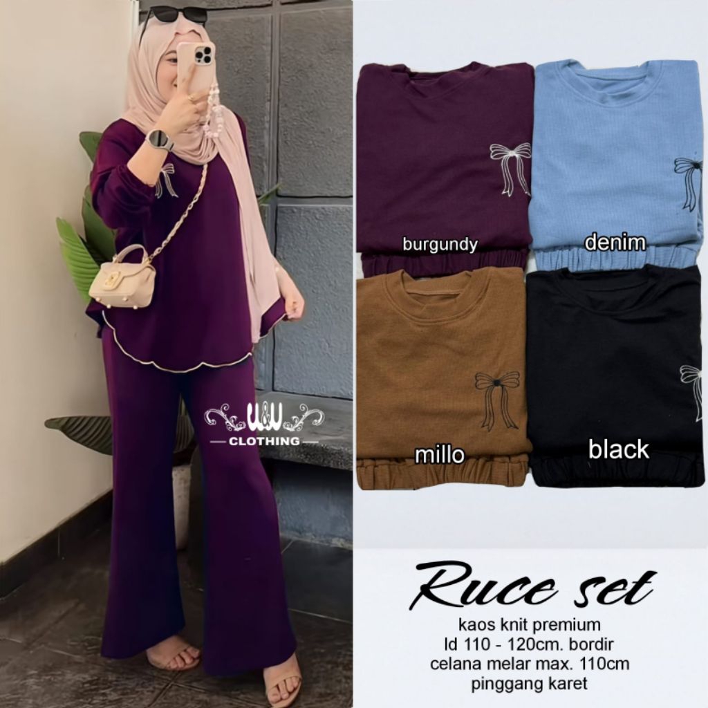RUCE SET//SET WANITA KEKINIAN BESTSELLER//SET OOTD//SET WANITA KEKINIAN//SET TERBARU//WOW