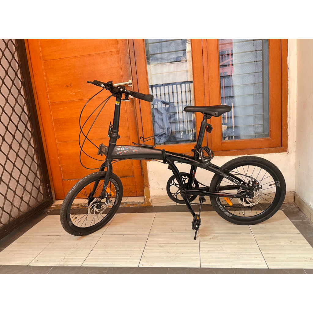 Sepeda Lipat 20 Inc Element Police Milan 8 Speed Sensah