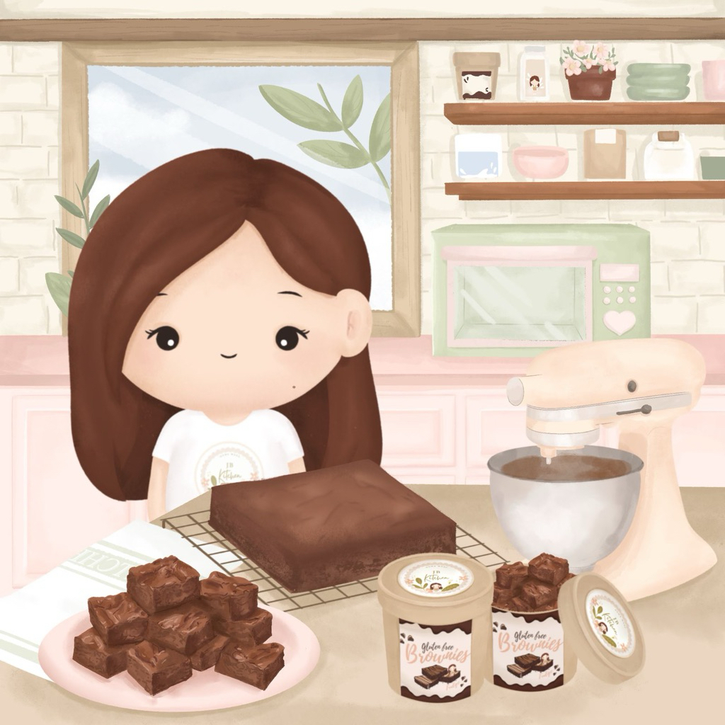 

gluten free fudge brownies (homemade)