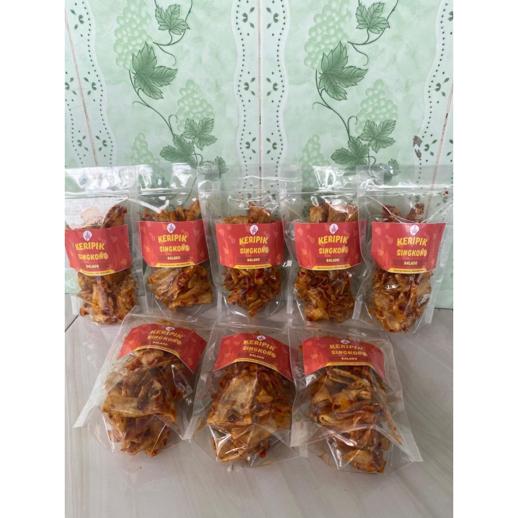

Keripik Singkong Pedas Manis - Kemasan pouch 80gr by Wijaya Snack