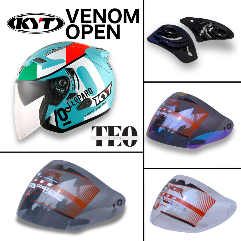 Kaca Helm KYT VENOM OPEN Visor Helmet CEMBUNG kaca helm cembung kyt venom open 2