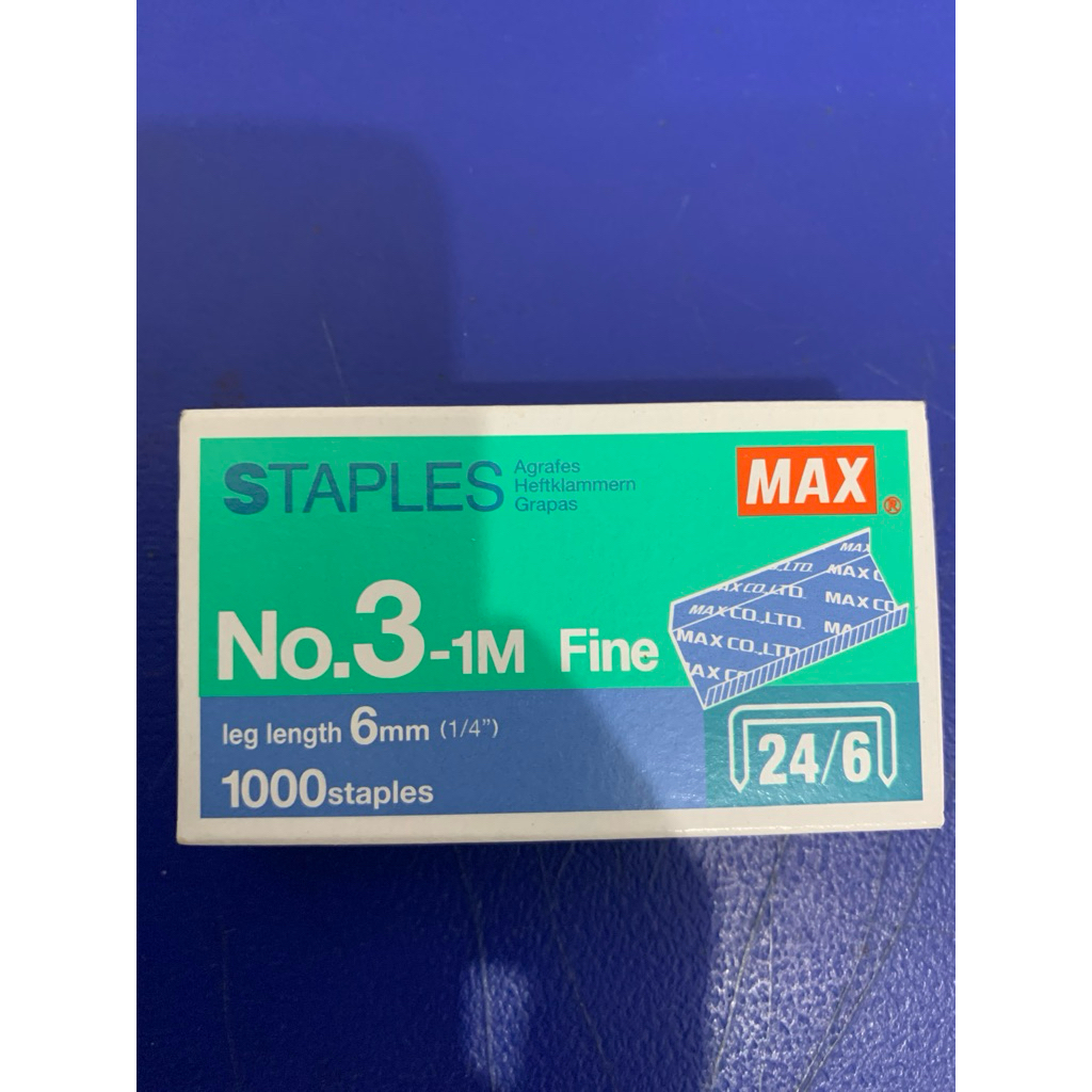 

Isi staples Max no 3