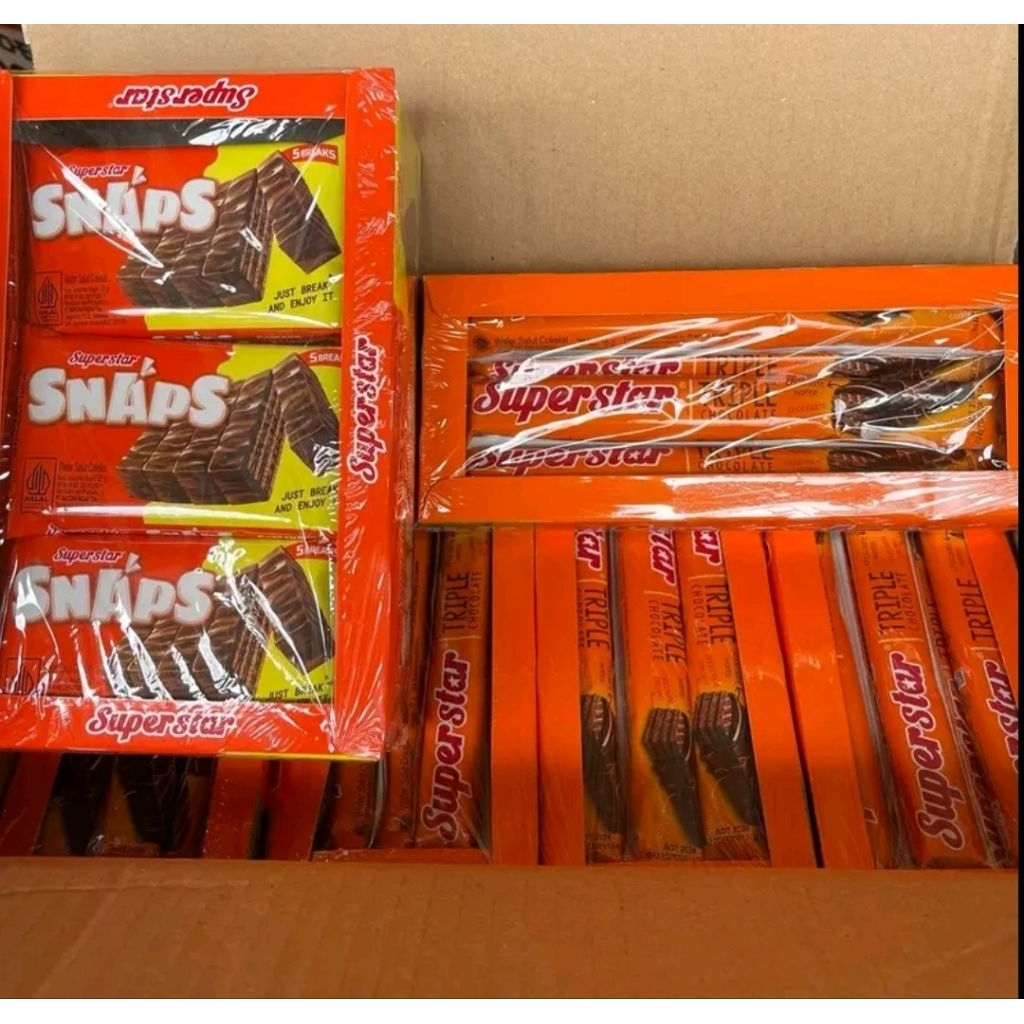 

Wafer Cokelat Superstar Triple Choco