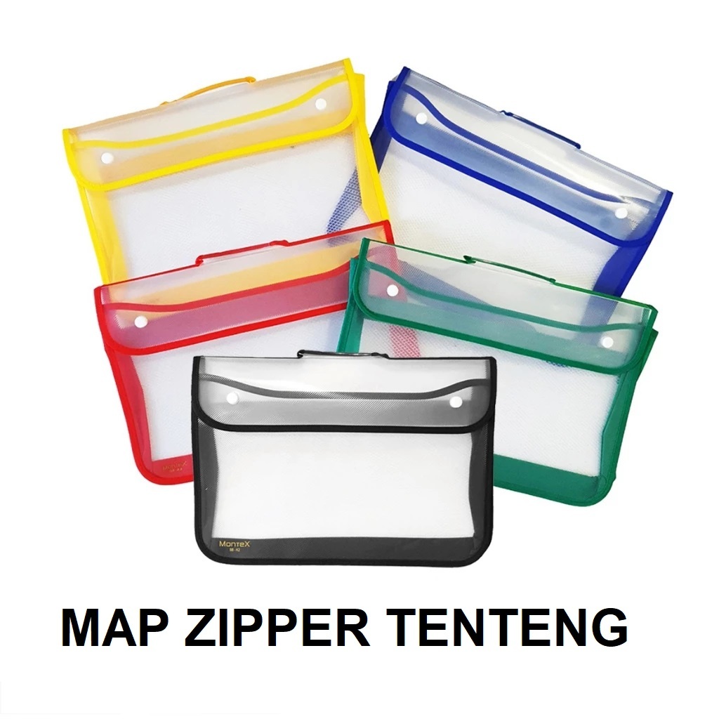 

Map Plastik Zipper Tenteng Map Warna Map Kancing Map Jaring Kantor / Sekolah Ukuran F4/Folio / School Bag / Map Jala Kancing