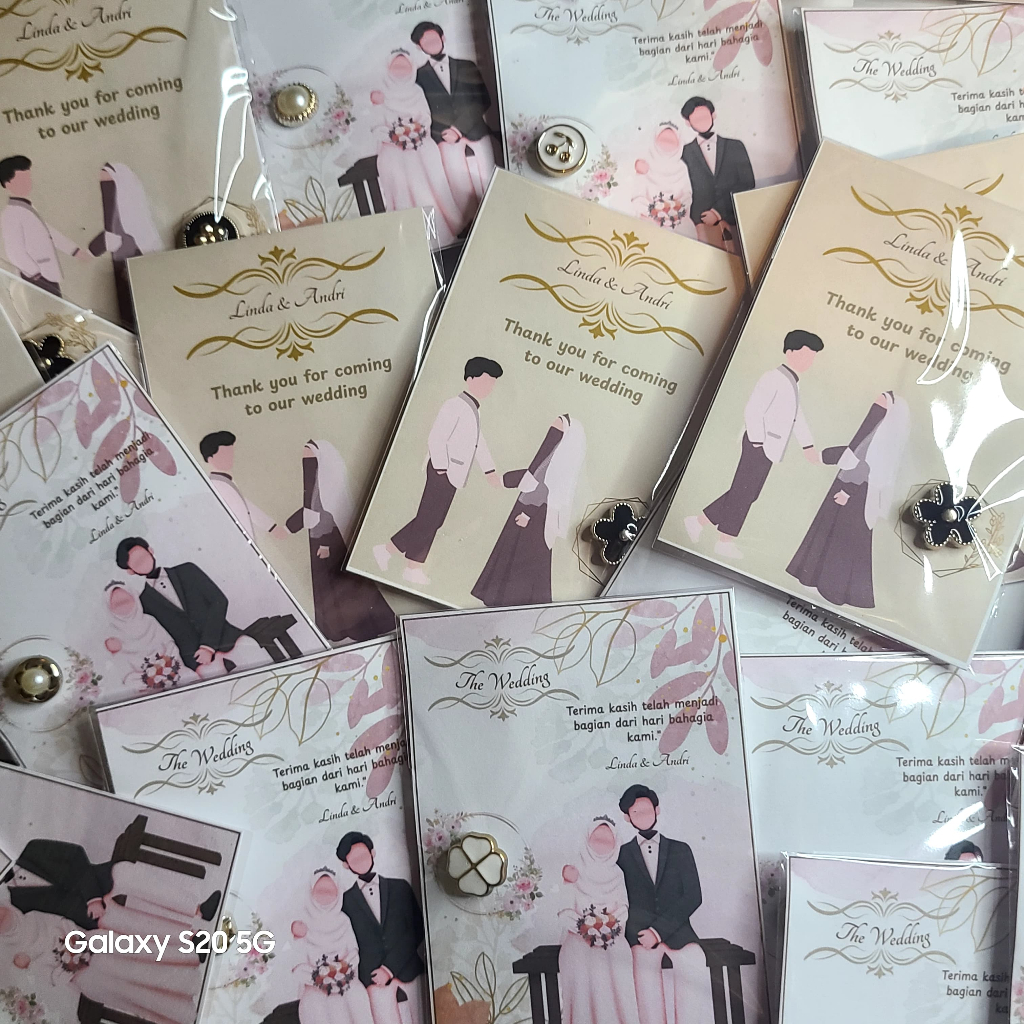 Souvenir Seribuan Bross Pernikahan