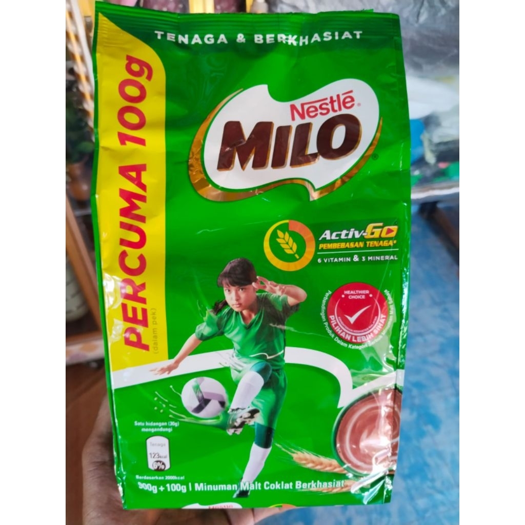

Milo 900g+100g per dus new