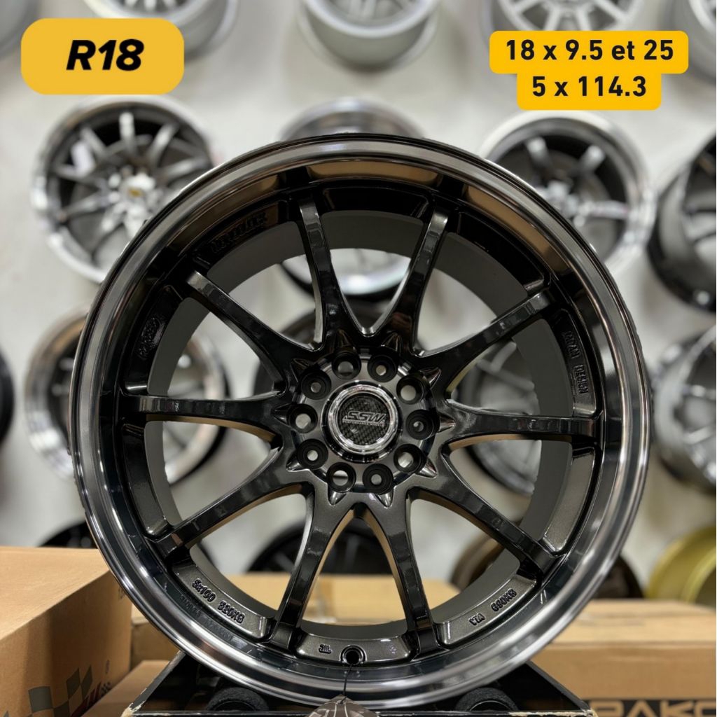 velg racing CE28 SSW ORIGINAL THAILAND R18 LEBAR 9,5 ET 25 velg mobil r18 velg racing ring 18 mobil 