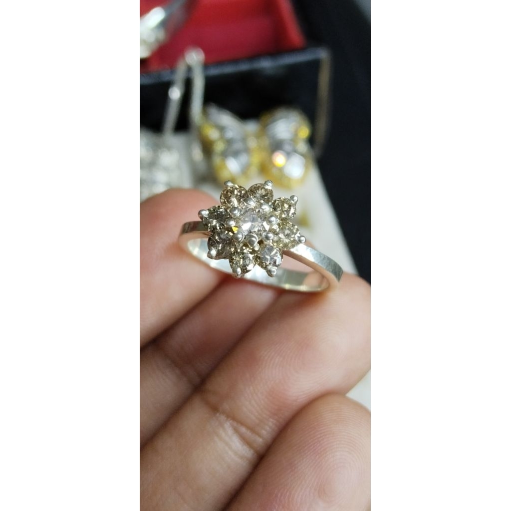 cincin perak berlian