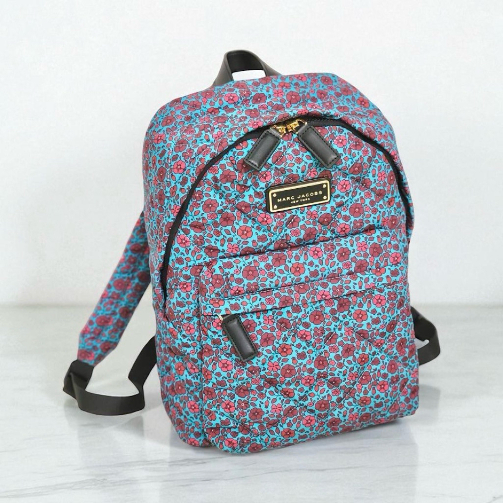 MARC JACOBS Nylon Quilting Floral Backpack