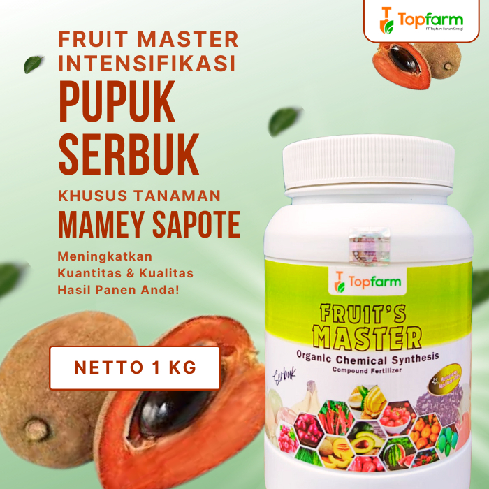 Pupuk Serbuk Topfarm / Pupuk Mamey Sapote Pembesar Buah / Pupuk Mamey Sapote / Pupuk Pohon Sawo Mame