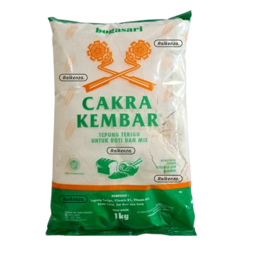 

Tepung Terigu Cakra Kembar Kemasan 1 Kg Ekonomis Bogasari