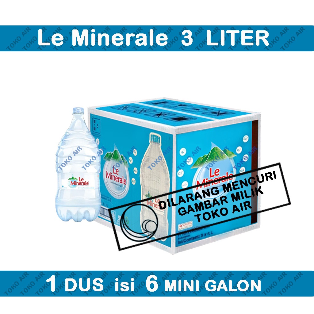 

Le Minerale 3 Liter - Air Mineral