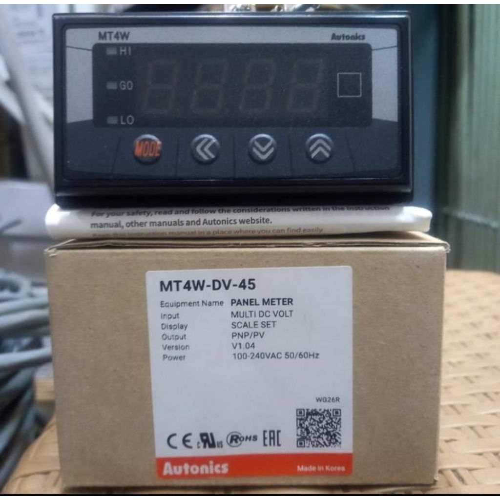PANEL METER AUTONICS MT4W-DV-45/MT4W-DV-45 AUTONICS ORIGINAL