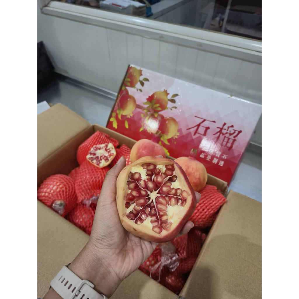 

buah delima MERAH imporr per pcs Buah delima merah import (warna daging merah siap makan)BACA DESKRIPSI SBLM MEMBELI