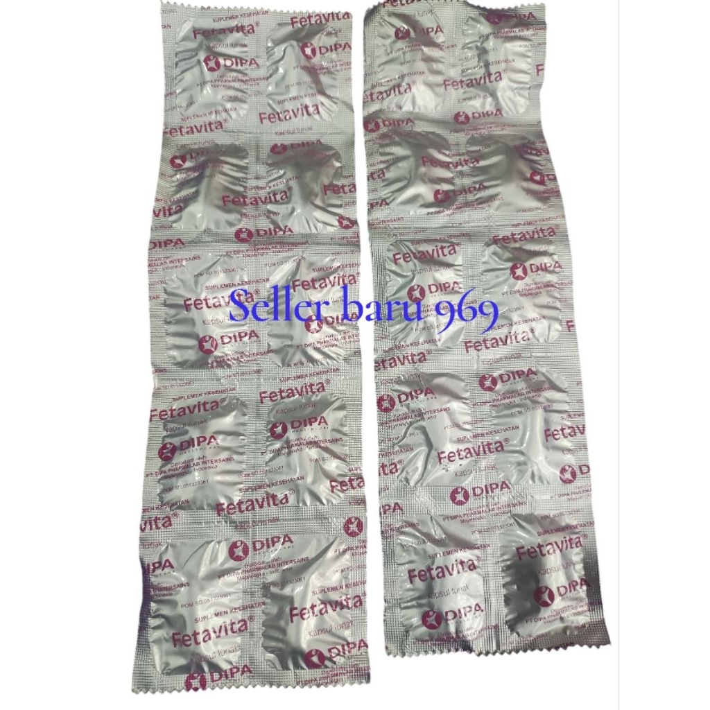 vitamin ibu hamil Fetavita strip // isi 10 kaplet exp panjang