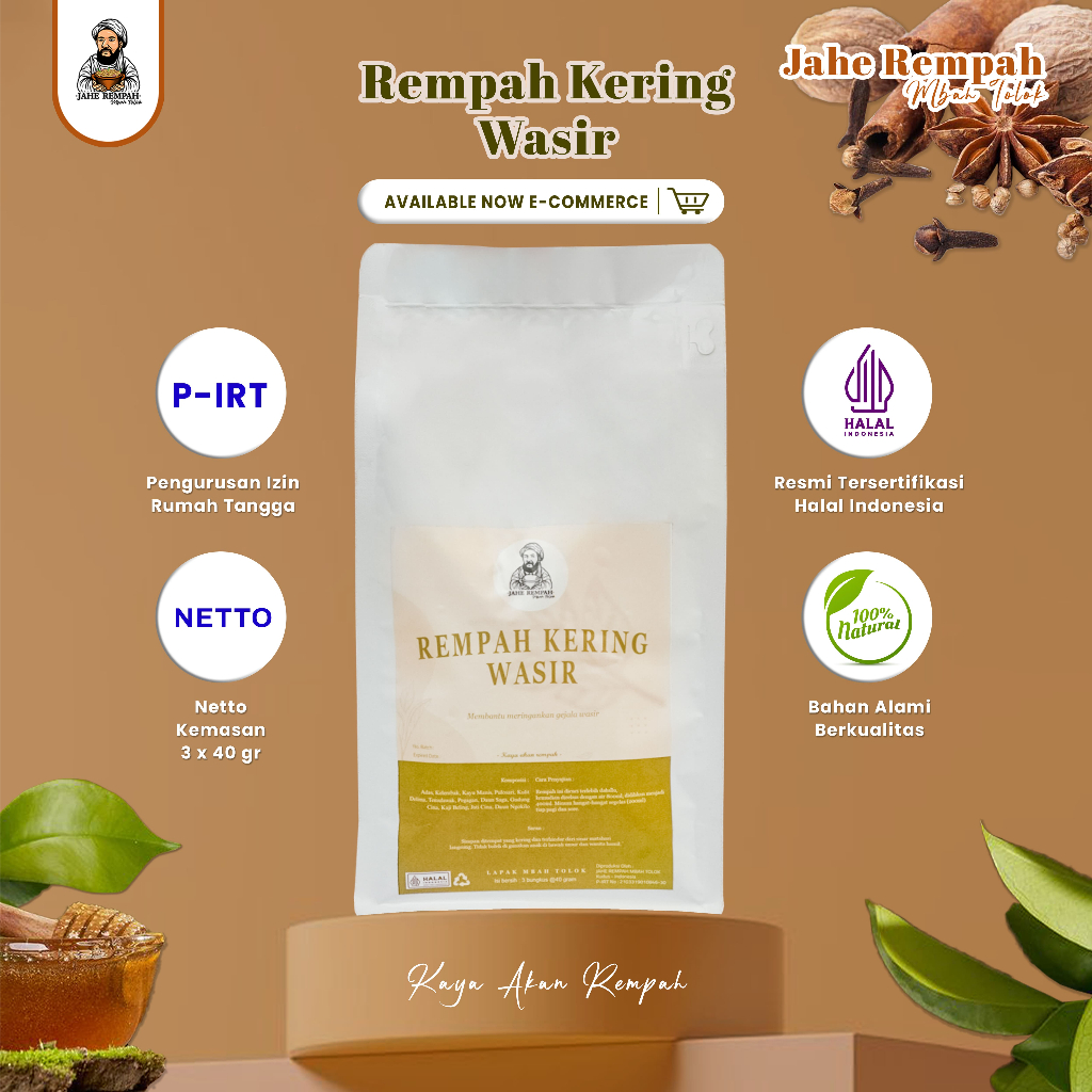 

RACIKAN REMPAH KERING UNTUK MENGATASI SAKIT WASIR / AMBEIEN 100% HERBAL RESEP DARI LELUHUR JAWA