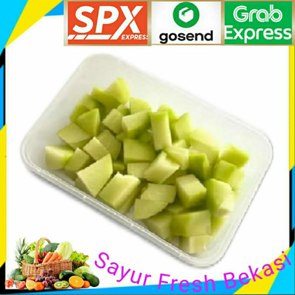 

Labu Siam Potong Kotak 250g (1 pack).