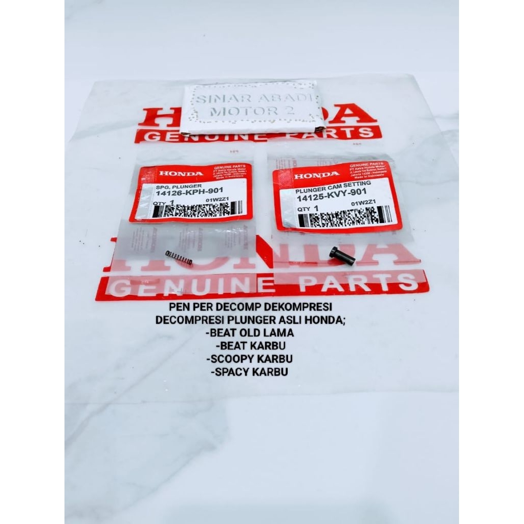 PEN PER DECOMP DEKOMPRESI DECOMPRESI PLUNGER ASLI HONDA BEAT OLD LAMA BEAT KARBU SCOOPY KARBU SPACY 