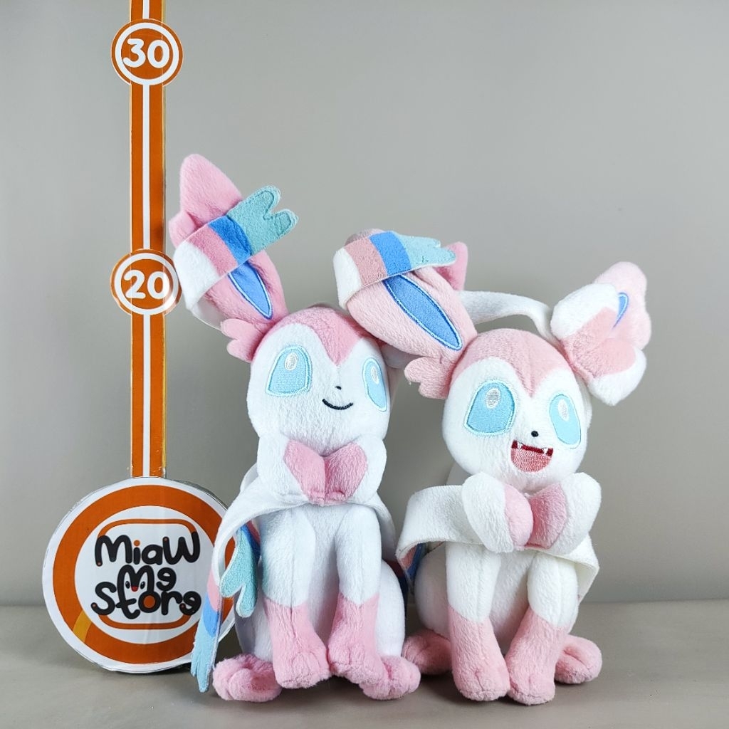Boneka Pokemon Sylveon Evolusi Cantik Eevee Original Tomy Nintendo Plush