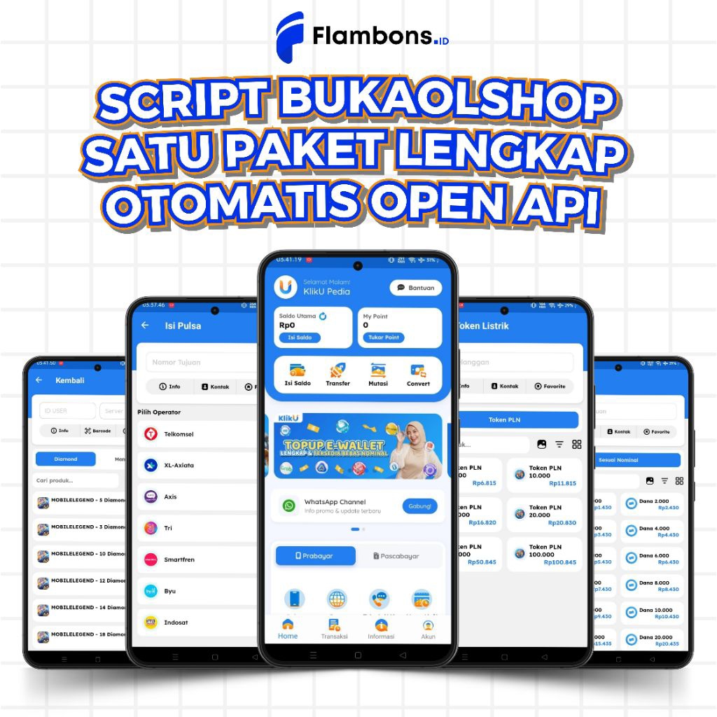 Script Bukaolshop Lengkap Satu Paket Otomatis OpenApi