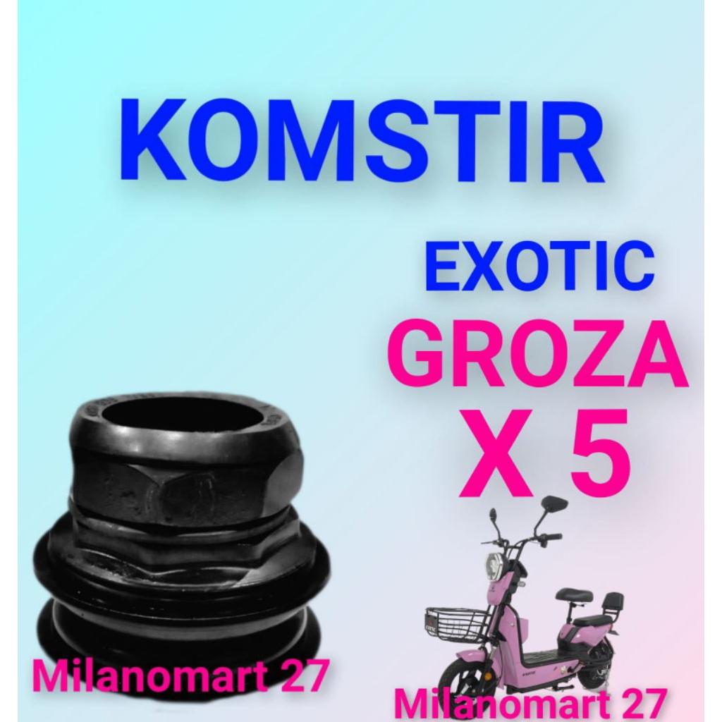 komstir exotic groza X5 kones headset komfork sepeda listrik exotic groza X5