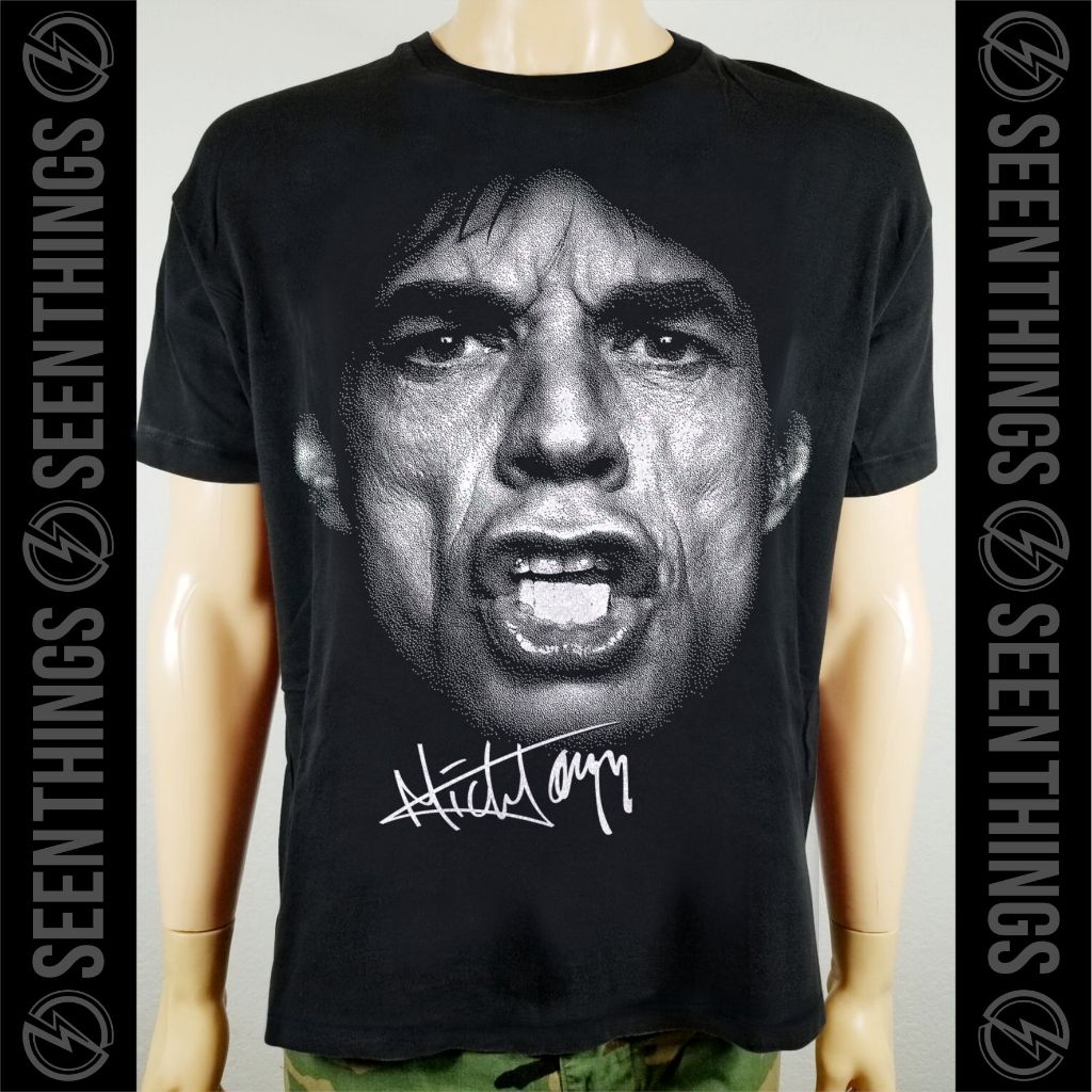 KAOS MICK JAGGER - SABLON DISCHARGE INK