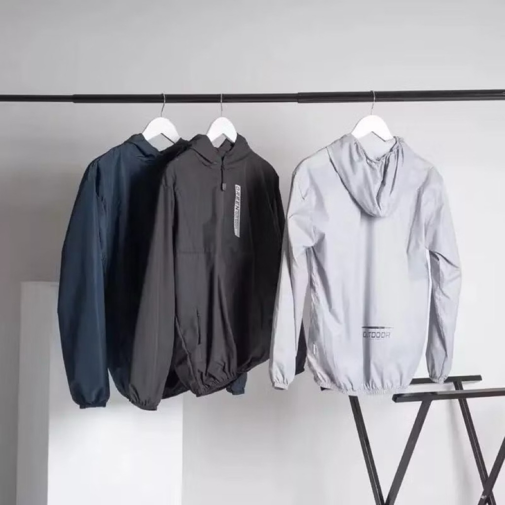SIZE S JAKET RUNNING PRIA WANITA JAKET OUTDOOR COUPLE JAKET OLAHRAGA UNISEX JAKET RINGAN JAKET JOGGI