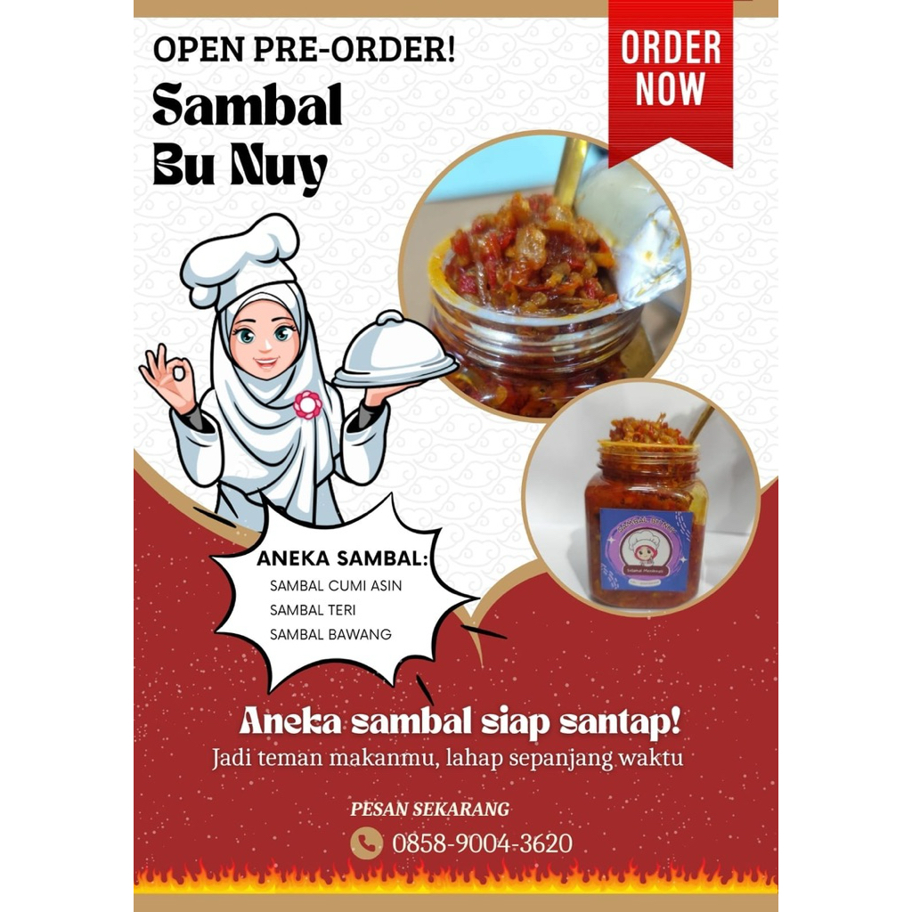 

SAMBAL CUMI / TERI / BAWANG PEDAS GURIH NAGIH 200 gram